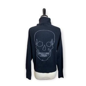 ZADIG & VOLTAIRE 360 Cashmere skull sweater **Rare!!**